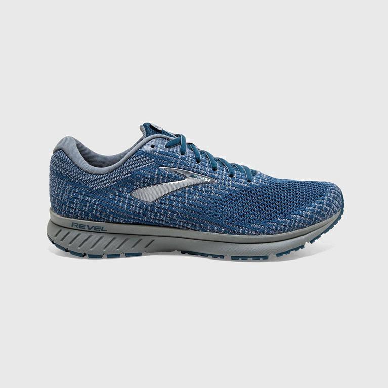Brooks Revel 3 Israel - Men's Road Running Shoes - Blue (09831-KZJD)